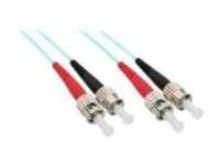 InLine Patch-Kabel ST multi-mode M bis M 3 m Glasfaser 50/125 Mikrometer OM3