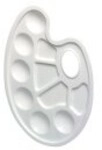 Herlitz Palette 10 F&auml;cher mixed pallet with grip hole white 23.5x17 cm (8643033)