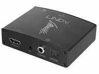 Lindy Schwarz Audio-Konverter 2x HDMI 3.5mm S/PDIF 192 kHz EDID CEC 65x88x24 mm