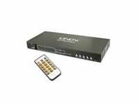 Lindy HDMI Video-Switch 6x2 Port 4K 2.0 UHD Matrix Switch 6x Inputs / 2x Outputs