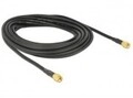 Delock Antennenkabel SMA M bis M 10 m LMR-195 Schwarz (88893)