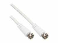 InLine HF-Kabel 0.65 mm² F-Stecker M bis M 7 m doppelt abgeschirmtes Koaxialkabel 75