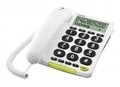 Doro PhoneEasy 312cs Telefon mit Schnur Rufnummernanzeige wei&szlig; (380007)