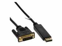 InLine DisplayPort-Kabel DisplayPort M bis DVI-D M 5 m Schwarz (17115)