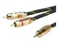 ROLINE Gold Audiokabel RCA M bis Mini-Phone Stereo 3,5 mm M 10 m abgeschirmt Schwarz