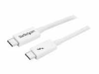 StarTech.com 1m Thunderbolt 3 Cable 20Gbps White USB-C DP Thunderbolt-Kabel USB Typ C