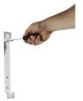 Durable VARIO WALL Displaytafelsystem-Klammer geeignet f&uuml;r Wandmontage 5 F&auml;cher A4