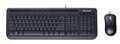 Microsoft Wired Desktop 600 Tastatur-und-Maus-Set USB GB Schwarz (APB-00006)