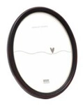 Deknudt S100F9 Karton Glas Harz Schwarz Einzelbilderrahmen Tisch Wand 13 x 18 cm Oval