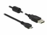 Delock USB-Kabel USB M bis Micro-USB Type B M 2.0 1.5 m Schwarz (84902)