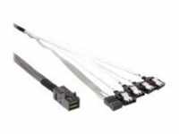 InLine SATA- / SAS-Kabel mit Sidebands gerade durchgeführt 4-Lane 4x Mini SAS HD