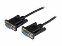 StarTech.com 2m Black DB9 RS232 Serial Null Modem Cable F/F Nullmodemkabel DB-9 W bis