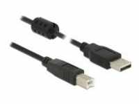 Delock USB-Kabel USB M bis Type B M 2.0 3 m Schwarz (84898)