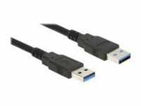 Delock USB-Kabel USB Type A M bis A M 3.0 2 m Schwarz (85062)