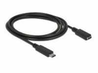 Delock KAB USB3.1 C> USB Type-C Buchse Verlängerung 1.5 m schwarz Kabel