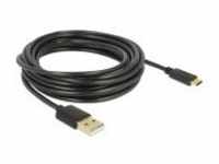 Delock USB-Kabel USB M bis USB-C M 2.0 3 A 4 m Schwarz (83669)
