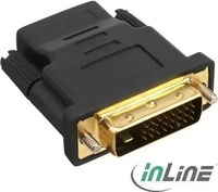 inline 17660P, InLine HDMI-DVI Adapter HDMI Buchse auf DVI Stecker vergoldete