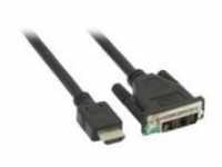 InLine HDMI-DVI Adapterkabel HDMI Stecker auf DVI 18+1 KABEL 1 m (17661E)