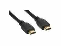 InLine High Speed HDMI Cable with Ethernet mit Ethernetkabel M bis M 1 m STP-Kabel