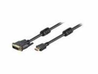 M-CAB Videokabel HDMI / DVI M bis DVI-D M 3 m Schwarz (7300086)
