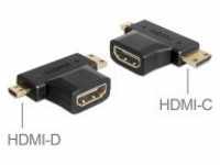 Delock HDMI Splitter W bis mini mikro M Schwarz (65446)