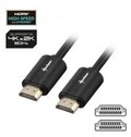Sharkoon HDMI mit Ethernetkabel M bis M 2 m abgeschirmt Schwarz 4K Unterst&uuml;tzung