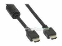 InLine HDMI Kabel 19pol St/St schwarz mit Ferrit 1,8 m UL (17602)