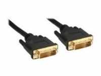 InLine Premium DVI-Kabel Dual Link DVI-D M bis M 1 m Schwarz (17771P)