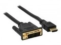 InLine Videokabel Single Link HDMI / DVI M bis DVI-D M 3 m abgeschirmt Schwarz