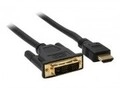 InLine Videokabel Single Link HDMI / DVI M bis DVI-D M 7.5 m abgeschirmt Schwarz