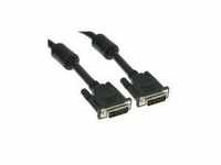 InLine DVI-I Kabel digital/analog 24+5-Pol Dual Link 1,8m Abgeschirmt 1,8 m UL...