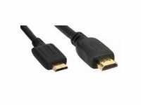 InLine Mini High Speed HDMI Cable HDMI-Kabel M bis mini M 2 m Schwarz (17462P)