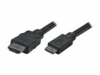 Manhattan HDMI-Kabel HDMI M bis M 1.8 m abgeschirmt Schwarz (304955)