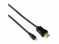 Hama High Speed HDMI Cable HDMI-Kabel M bis mikro M 50 cm abgeschirmt Schwarz (74239)