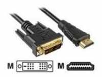 Sharkoon Videokabel Single Link HDMI / DVI M bis DVI-D M 3 m (4044951009060)