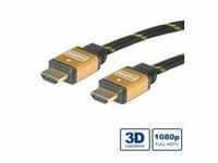 ROLINE Gold HDMI High Speed Cable with Ethernet mit Ethernetkabel M bis M 3 m
