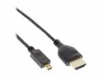 InLine Super Slim High Speed HDMI Cable with Ethernet mit Ethernetkabel mikro M...