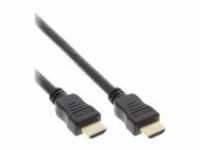 InLine HDMI mit Ethernetkabel M bis M 50 cm Dreifachisolierung Schwarz 4K