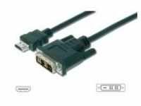Assmann Video- / Audiokabel Single Link HDMI / DVI M bis DVI-D M 5 m Doppelisolierung