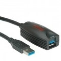 ROLINE USB-Verl&auml;ngerungskabel USB 3.0 W bis M 5 m Schwarz (12.04.1096)