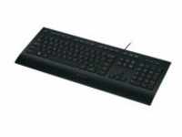 Logitech K280e USB QWERTY Nordischer Raum Schwarz Tastatur Corded Keyboard 930g