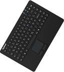 KeySonic KSK-5230 IN Industrie Tastatur mit Touchpad schwarz wasserdicht IP68 (28037)