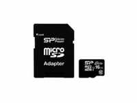 Silicon Power Elite UHS-1 Flash-Speicherkarte microSDHC/SD-Adapter inbegriffen 16 GB