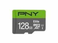 PNY Micro SD Card Elite 128 GB XC Class 10 UHSI U1 A1 V10 adapter