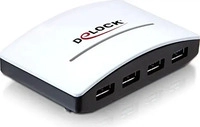 DeLock 61762, Delock USB 3.0 externer HUB 4 Port Hub 4 x SuperSpeed Desktop (61762)