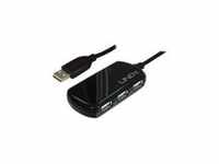 Lindy USB 2.0 Aktiv-Verlängerungs-Hub Pro Kabel (42781)
