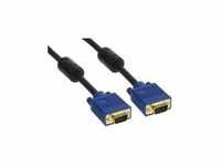 InLine Premium VGA-Kabel HD-15 ohne Pol 9 M bis 9 M 7 m geformt Schwarz (17723S)