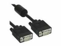 InLine VGA-Kabel HD-15 ohne Pol 9 M bis 9 M 10 m geformt Schwarz (17717B)