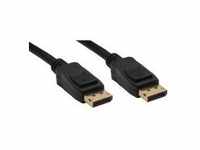 InLine DisplayPort-Kabel DisplayPort M bis M 5 m geformt Schwarz (17105P)
