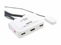 InLine Cable KVM Switch KVM-/Audio-/USB-Switch 2 x KVM/Audio/USB 1 lokaler Benutzer